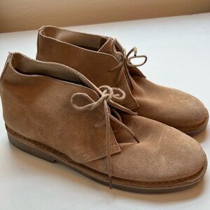 Robert Wayne Mens Sz‎ 9.5 light Tan Suede Short Chukka Ankle Boot Shoes